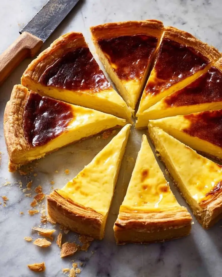 Flan Pâtissier: French Custard Tart with Crispy Puff Pastry Recipe