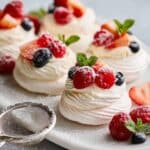 Mini Pavlovas with Fresh Fruit and Cream Recipe