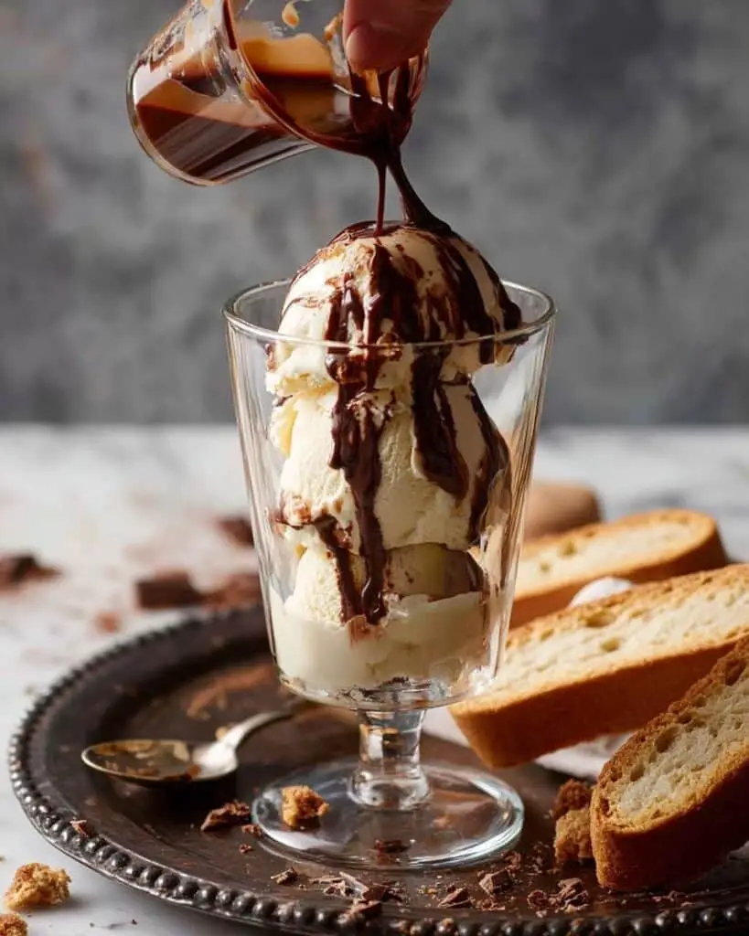 Affogato with Espresso and Optional Liquor Recipe