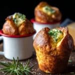 Salted Rosemary Popovers with Honey Butter Recipe
