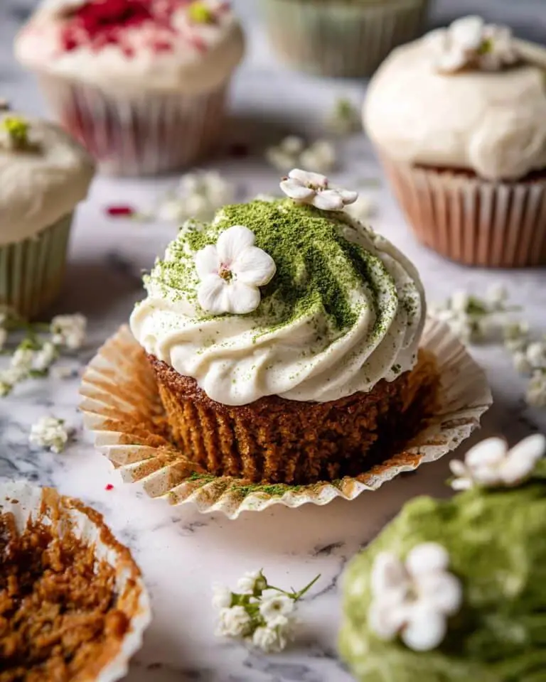 Carrot Cake Cupcakes with Cream Cheese Frosting Recipe