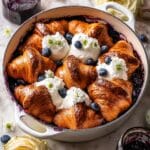 Blueberry Croissant French Toast Bake Recipe
