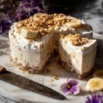 Salty Pretzel Banana Pudding Ice Cream Cake Recipe