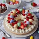 Easter Pavlova with Fresh Fruit and Chocolates Recipe