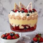 Jubilee Fruit Trifle with White Chocolate Bark Recipe
