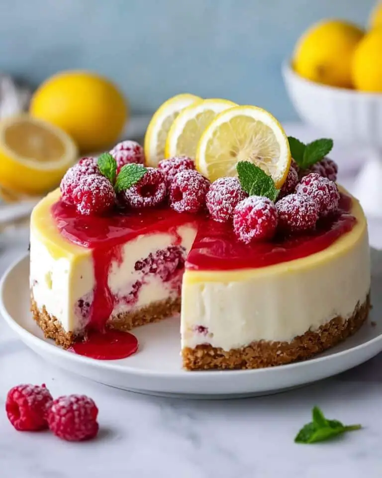 Raspberry Lemonade Cheesecake Recipe