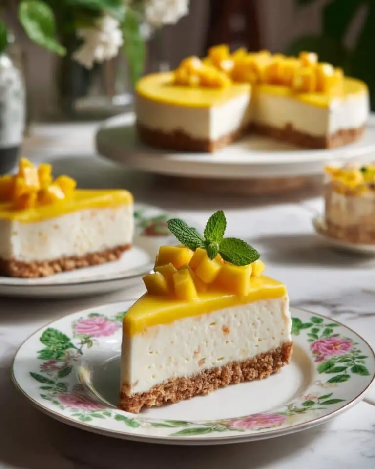 No-Bake Mango Cheesecake Recipe