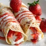 Strawberry Cream Cheese Crepes Recipe