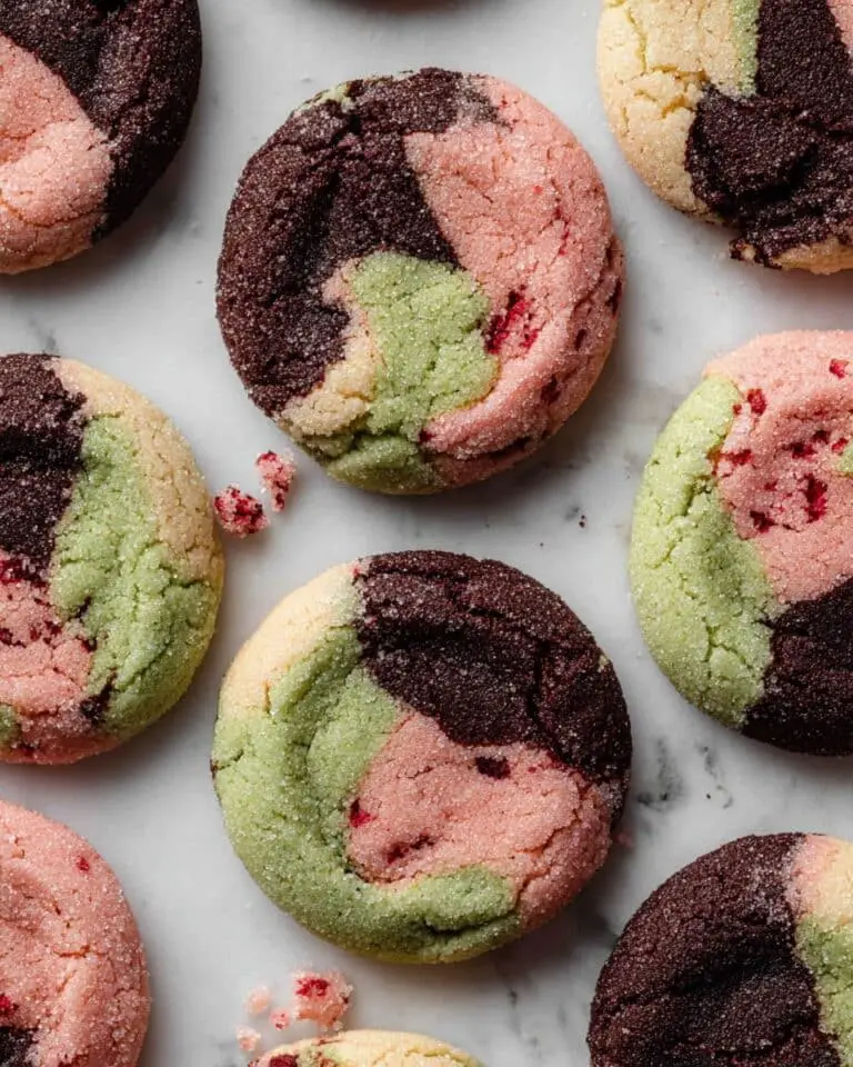 Spumoni Cookies (Cherry, Pistachio, Chocolate) Recipe