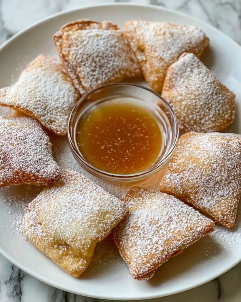 Apple Cider Beignets with Caramel and Spiced Sugar Recipe