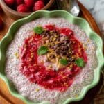 High Protein Raspberry Vanilla Chia Pudding Recipe