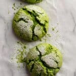 Best Matcha Crinkle Cookies (No Chilling!) Recipe
