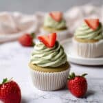 Matcha Cupcakes with Whipped Matcha White Chocolate Ganache Recipe