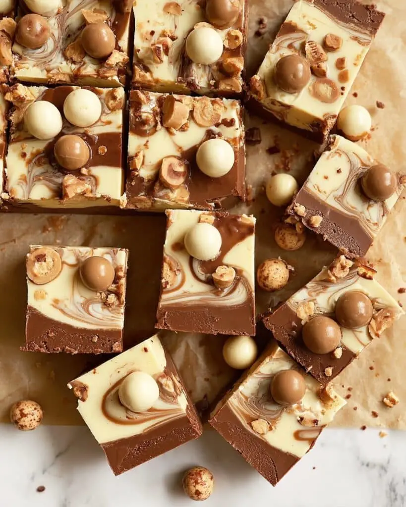 Malteser Fudge {Just 3 Ingredients} Recipe