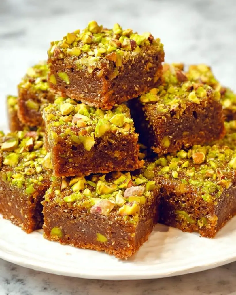 Brown Butter and Honey Pistachio Bars Recipe