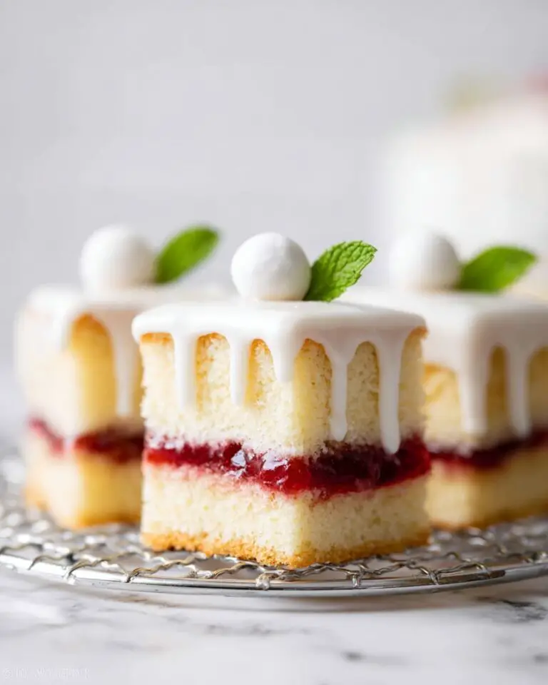 Lemon Berry Petit Fours Recipe