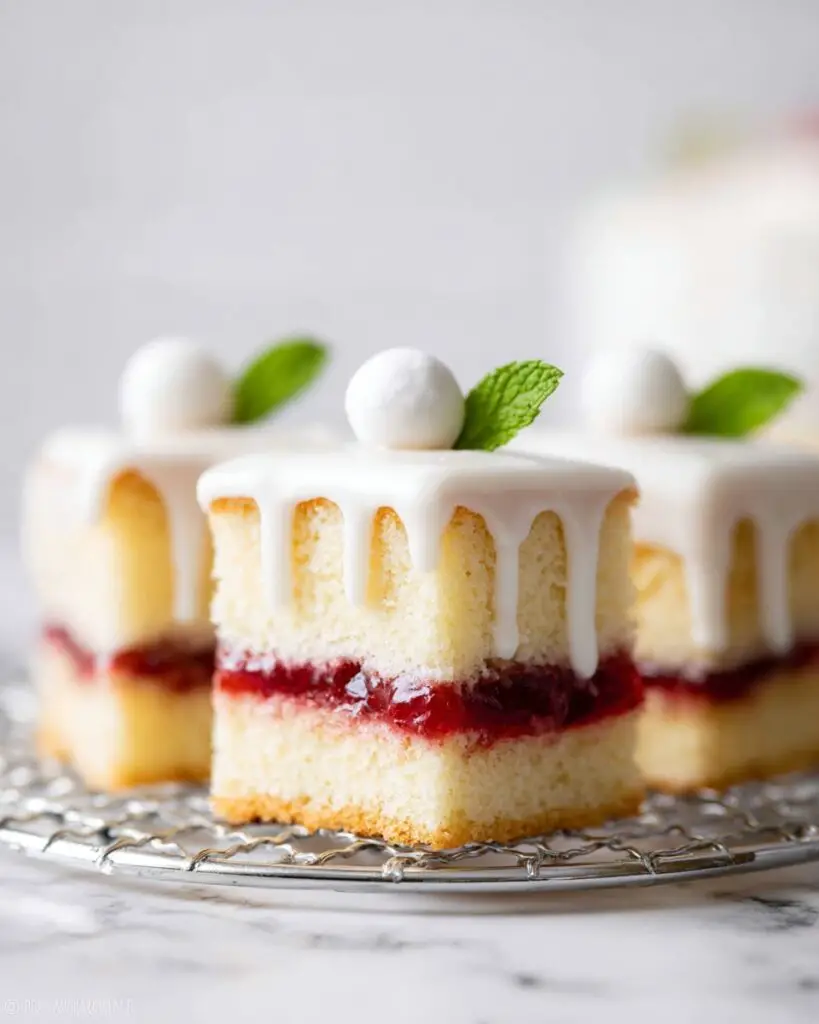 Lemon Berry Petit Fours Recipe