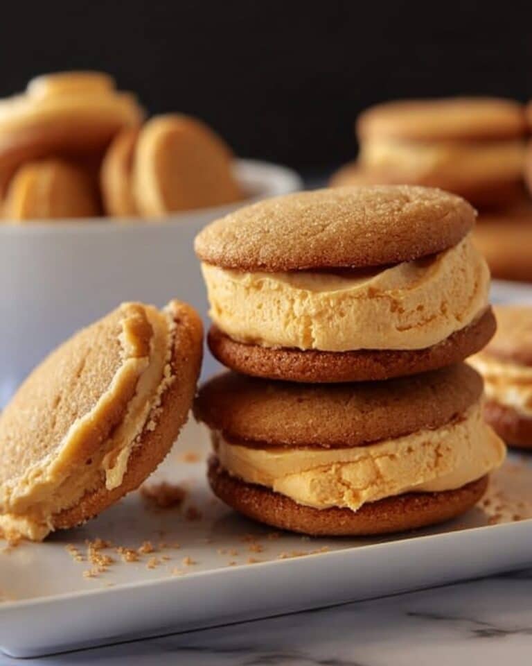 Gingersnap and Pumpkin Ice Cream Sandwiches Recipe