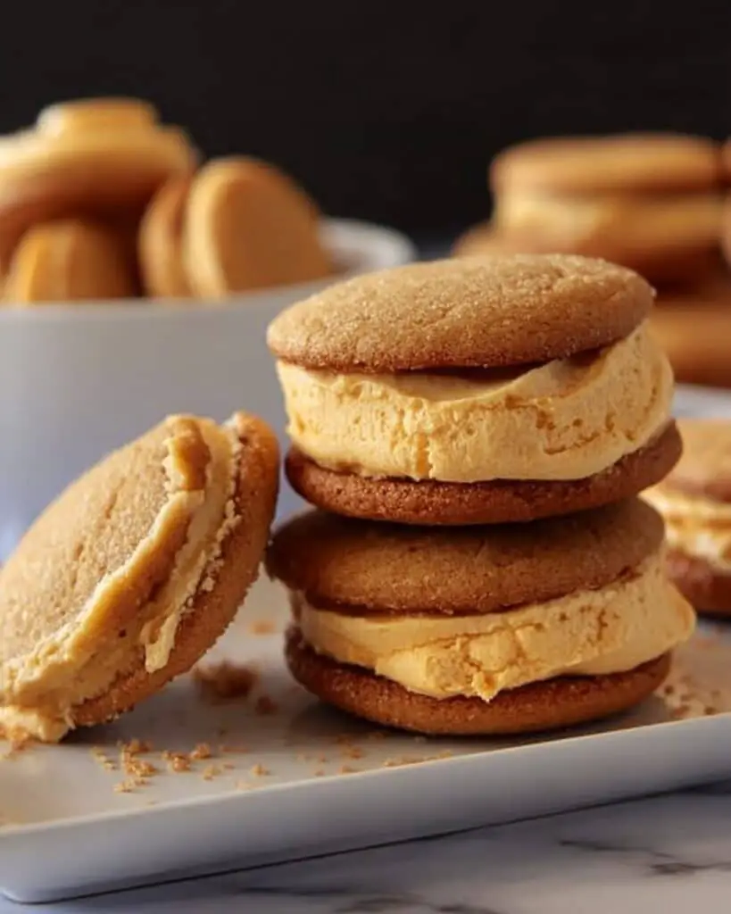Gingersnap and Pumpkin Ice Cream Sandwiches Recipe