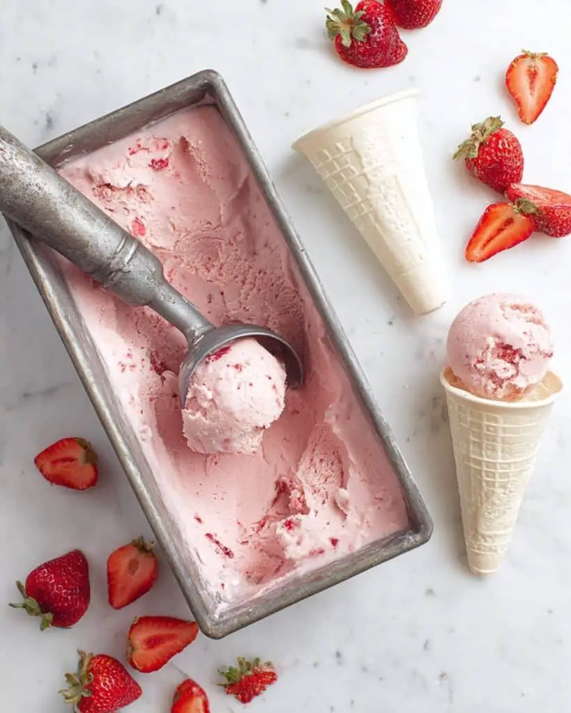 The Very BEST Strawberry Ice Cream Recipe