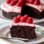 Chocolate Cake with Raspberry Cream Cheese Frosting Recipe