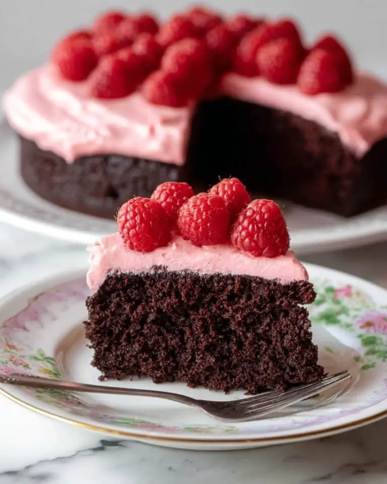 Chocolate Cake with Raspberry Cream Cheese Frosting Recipe