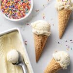 Vanilla Ice Cream with Hot Fudge Sauce and Sprinkles Recipe