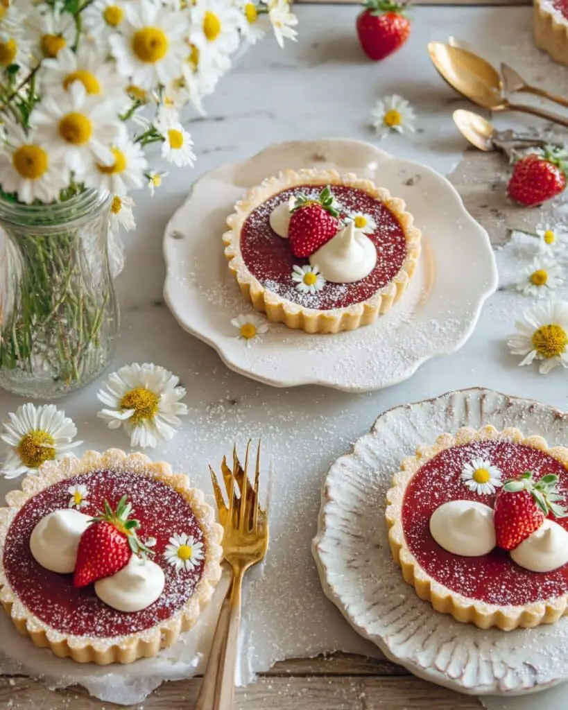 Strawberry Rhubarb Curd Tartlets Recipe