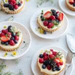 Berry Mascarpone Tarts with Almond Shortbread Crust Recipe