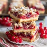 Red Currant Lemon Crumble Bars Recipe