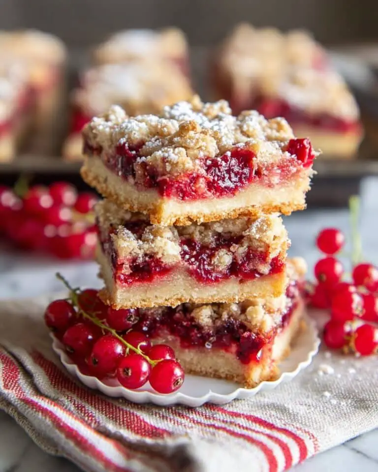 Red Currant Lemon Crumble Bars Recipe