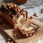 Nutella Banana Bread with Hazelnuts and Cinnamon Recipe