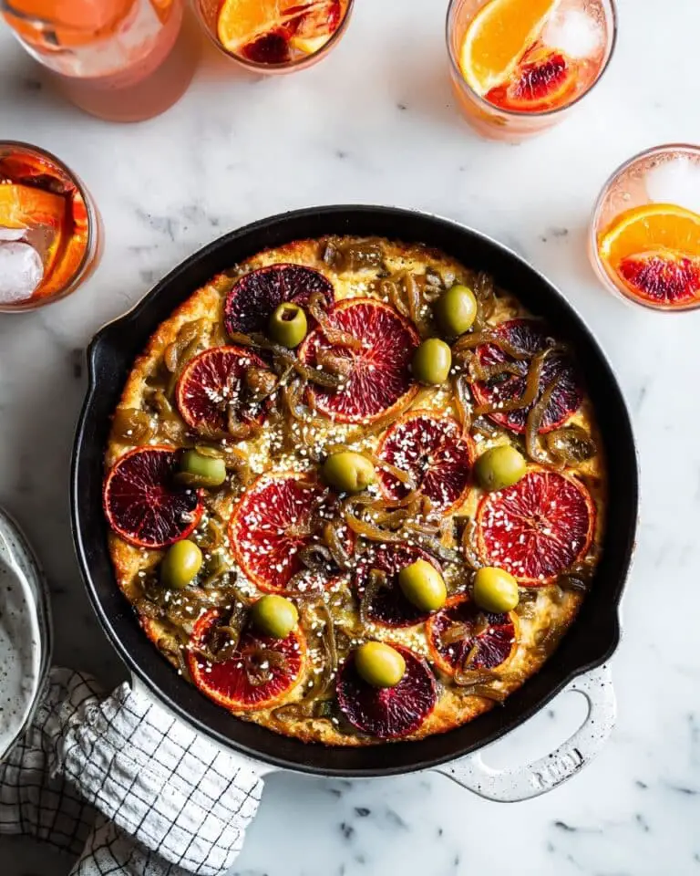 Blood Orange Olive and Shallot Focaccia Recipe