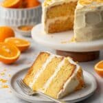 Orange Layer Cake with Cream Cheese Frosting Recipe