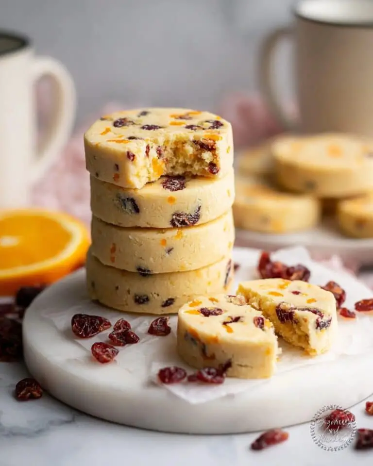 Orange Cranberry Shortbread Recipe