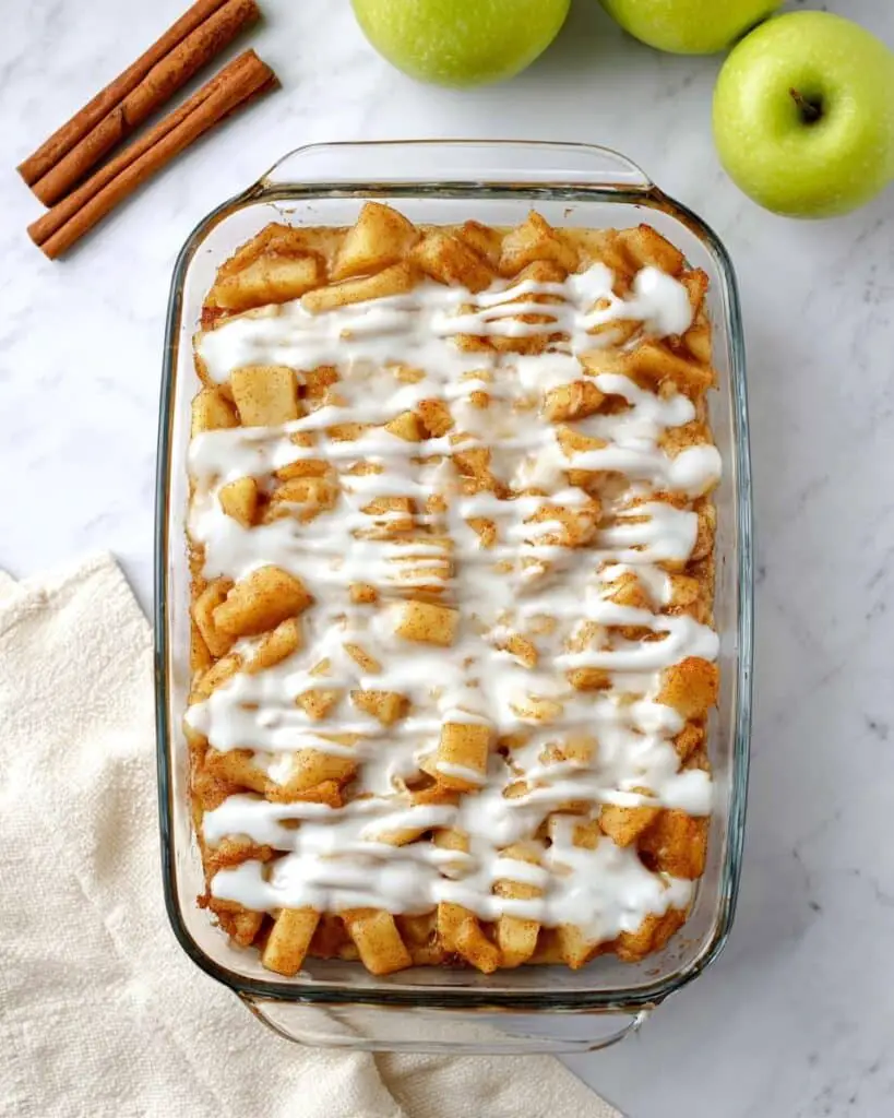 Apple Cinnamon Bundt Cake with Cream Cheese Icing Recipe