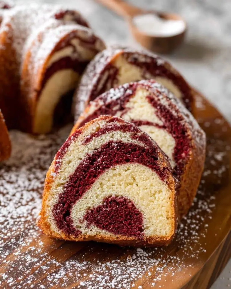 Red Velvet Marble Cake Recipe