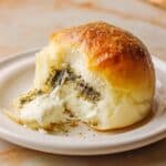 Pesto Mozzarella Stuffed Dinner Rolls Recipe