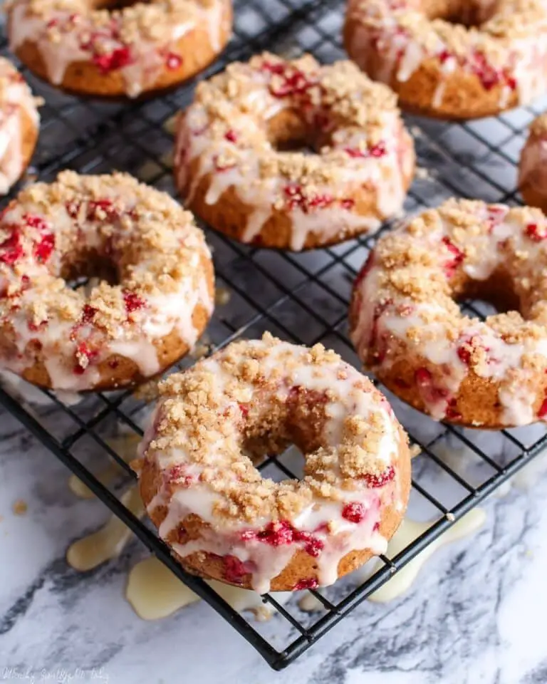 Strawberry Coffee Cake Donuts Recipe