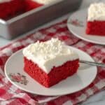 Moist Red Velvet Sheet Cake with Cream Cheese Frosting Recipe
