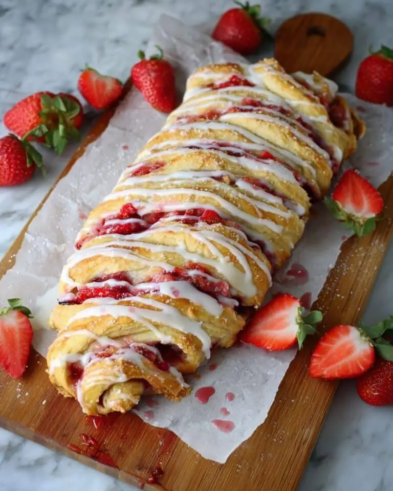 Strawberries & Cream Breakfast Braid Recipe