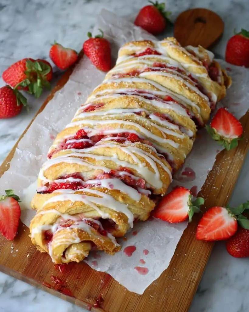 Strawberries & Cream Breakfast Braid Recipe