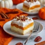 4-Layered Pumpkin Delight Dessert with Cool Whip and Pecans Recipe