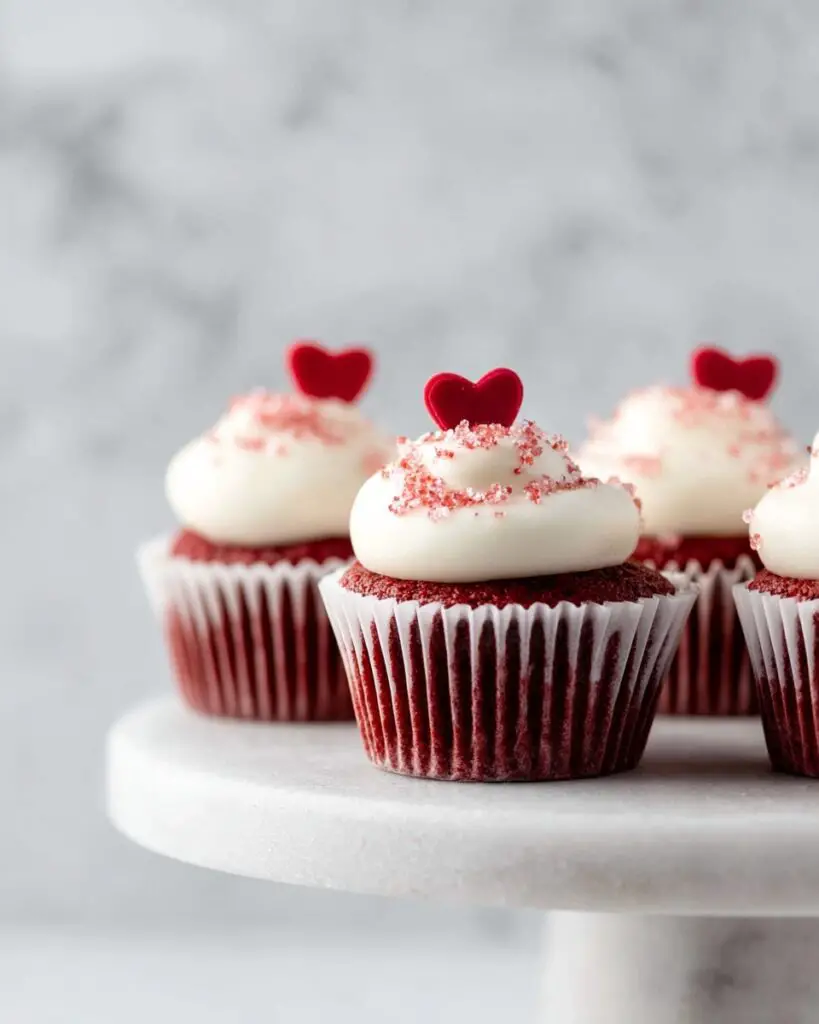 Mini Red Velvet Cupcakes with Vanilla Cream Cheese Frosting Recipe