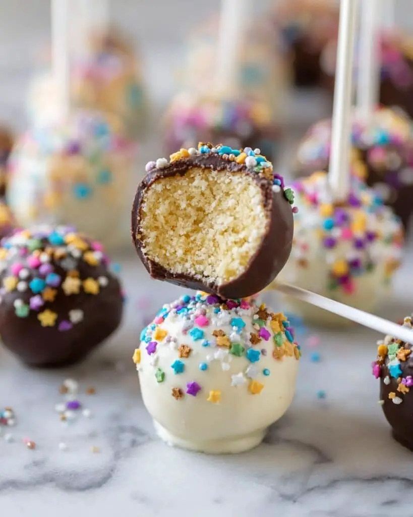 Chocolate-Dipped Cake Pops Recipe