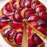 Plum Cornmeal Cake Recipe