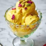 Persian Ice Cream with Saffron, Pistachios, and Rose (Bastani Sonnati) Recipe