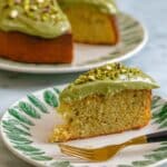 Pistachio Cake with Pistachio Butter Glaze Recipe