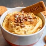 Pumpkin Dip with Whipped Cream and Toasted Pecans Recipe