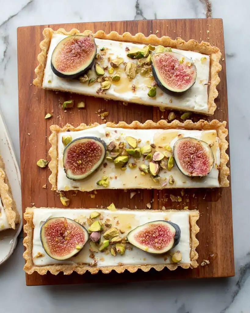 Fig Mascarpone Tart with Pistachio Black Pepper Crust Recipe
